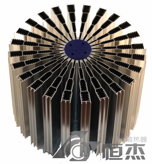 【恒杰】450W工矿灯散热器 温升≤38 热柱芯 高效引擎 可定制
