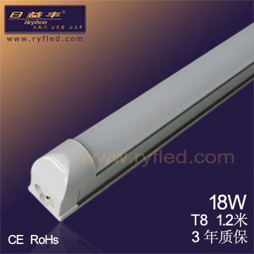 日益丰 T8一体化led日光灯 节能灯管1.2米120珠 T8-DL12C120JJ