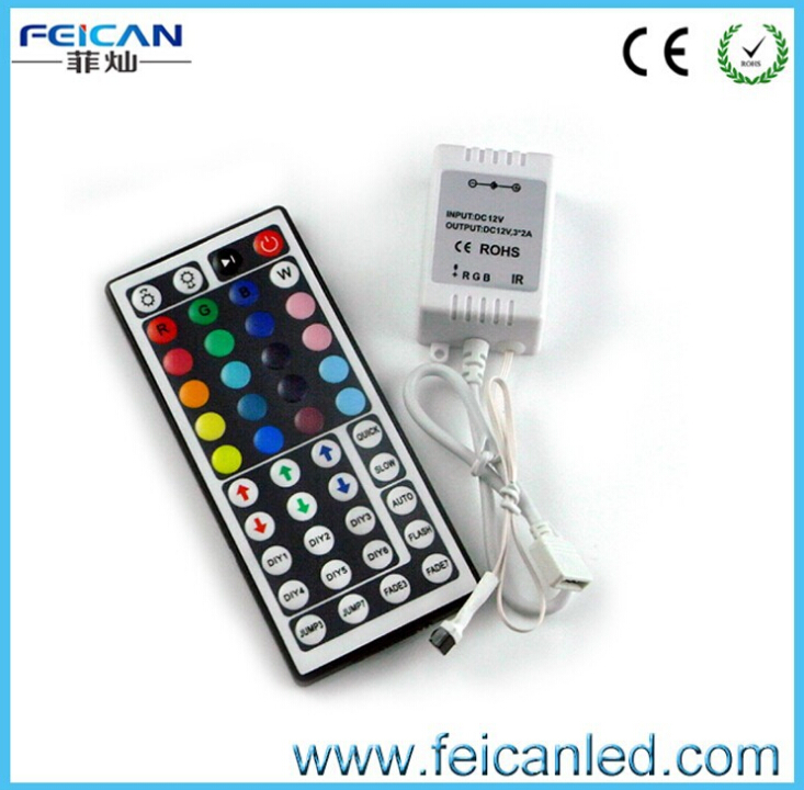 12-24V 红外44键控制器 LED控制器 RGB灯条控制器 七彩控制器