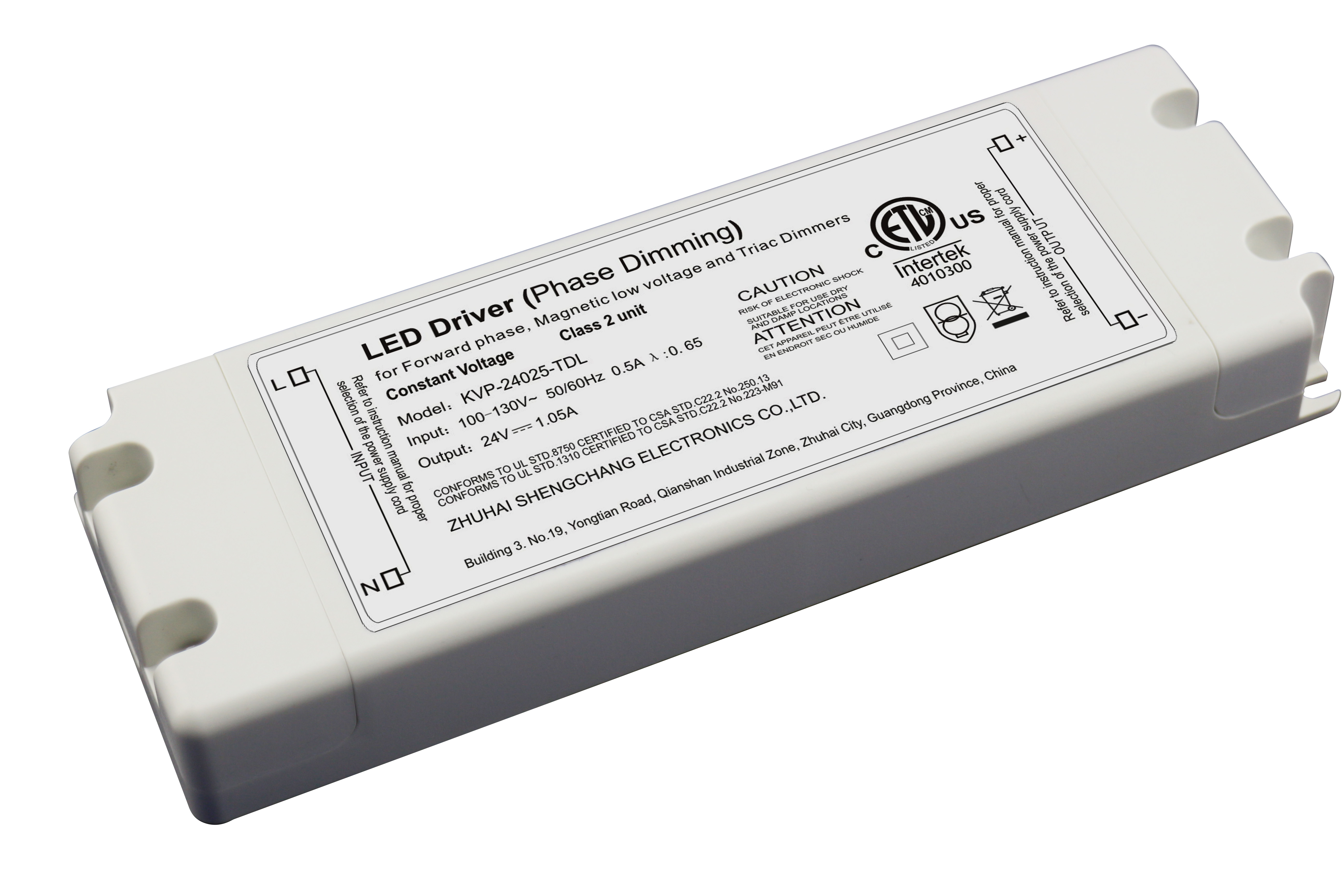 圣昌24V 50W PWM输出可控硅调光电源 ETL认证LED驱动电源 KVP-24050-TDL 