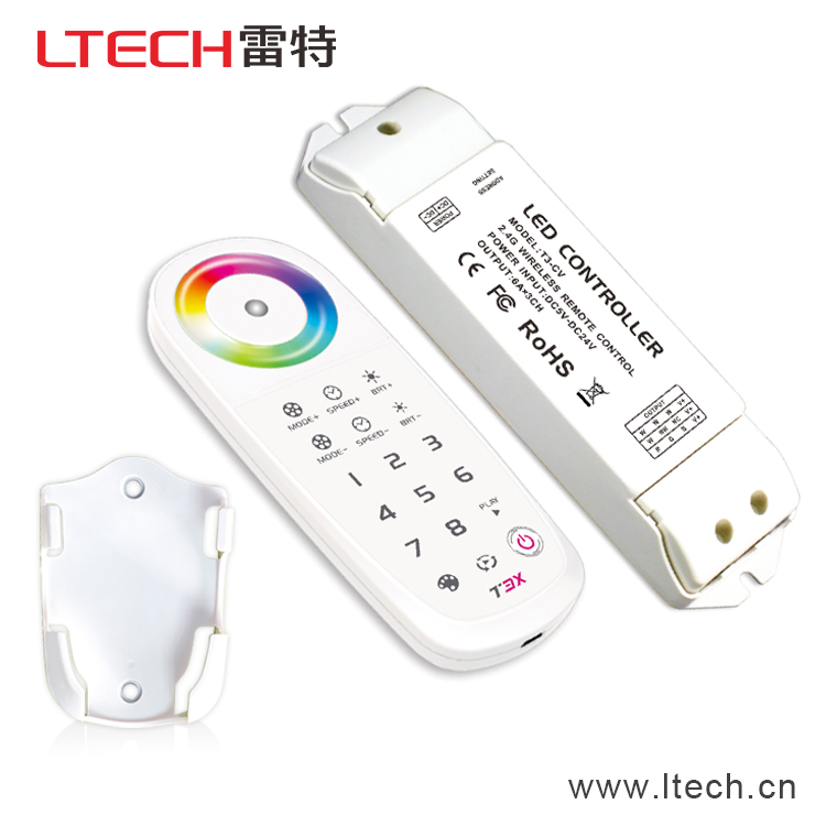 珠海雷特LED控制器 2.4G LED RGB 触摸遥控控制器 T3X+T3-CV/T3-CC