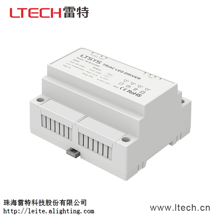 雷特LED可控硅调光电源驱动Triac/ELV,DIM输出12VDC 最大负载功率50W 4.2A
