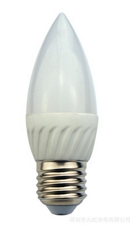 厂家供应LED蜡烛灯，3.5W E27陶瓷LED蜡烛泡