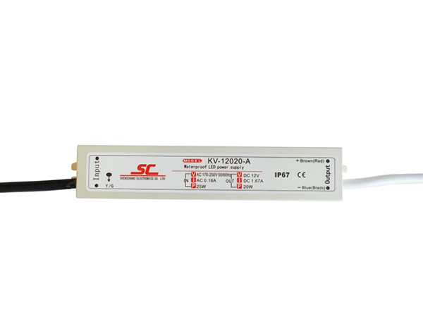 圣昌35W 20-40V 900mA LED防水驱动电源电源PFC EMC KI-40900-AS