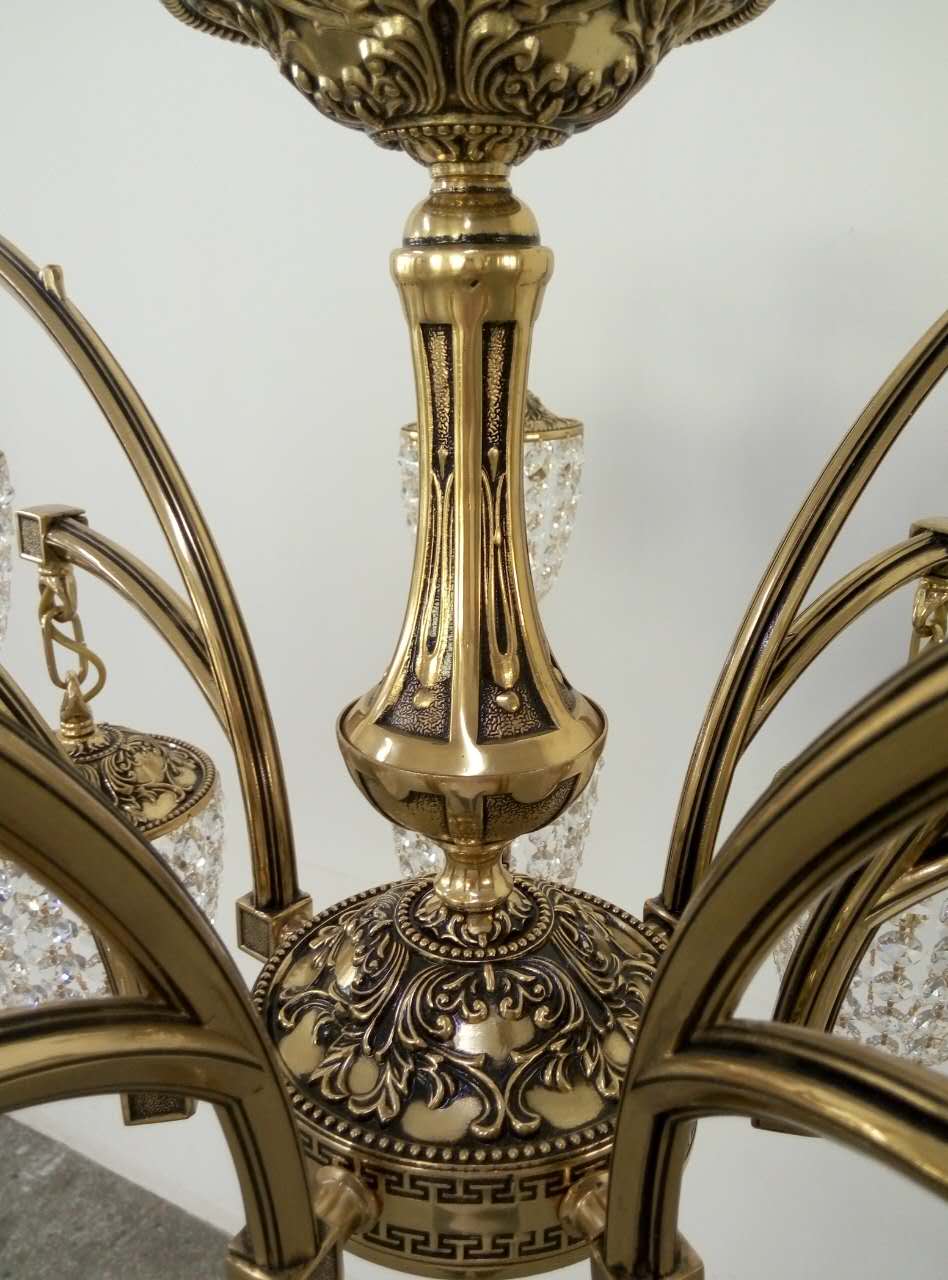 依维列捷克水晶铜灯 欧洲原创设计