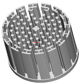 东莞捷大 纯铝冷段散热器 大功率LED散热器 工矿灯 球灯 轨道灯 射灯 JT-0014