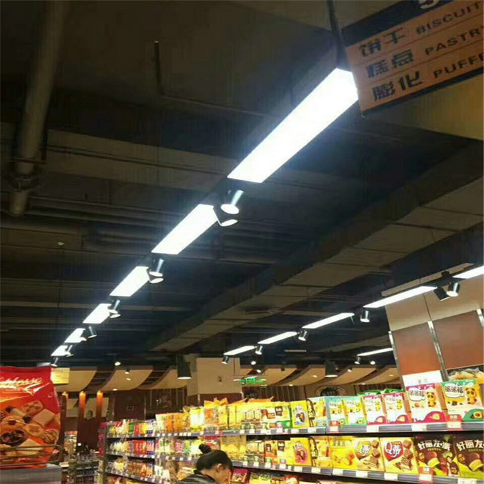 铝材办公照明灯具,格栅灯盘,t8支架,t5支架,led支架,铝材超市光带支架