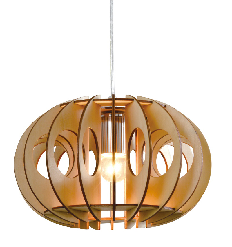 Modern design hanging wooden lamp
