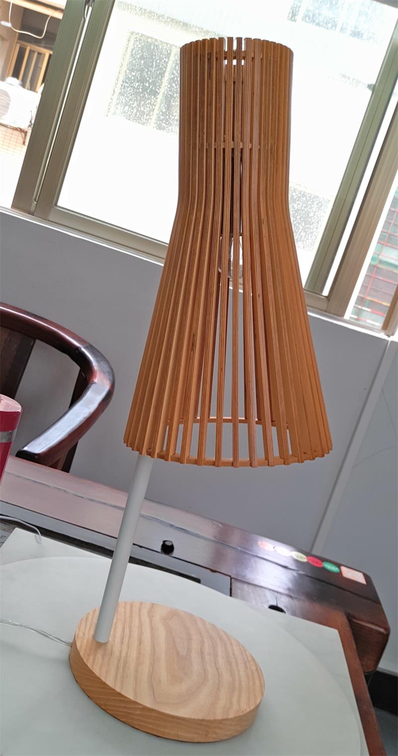 Handmade Wooden Desk Light Electric Table Lamp