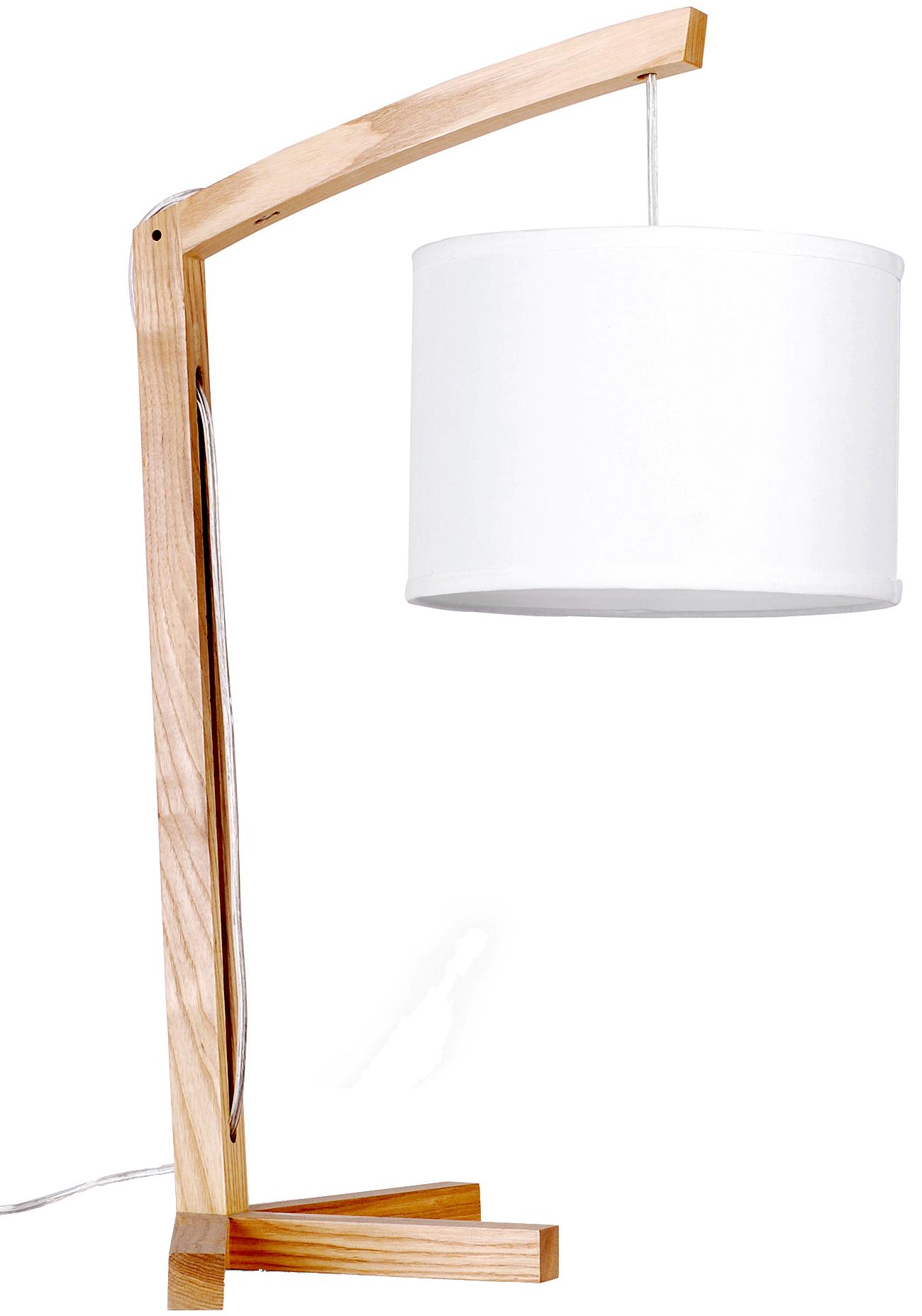 wooden style reading desk lamp