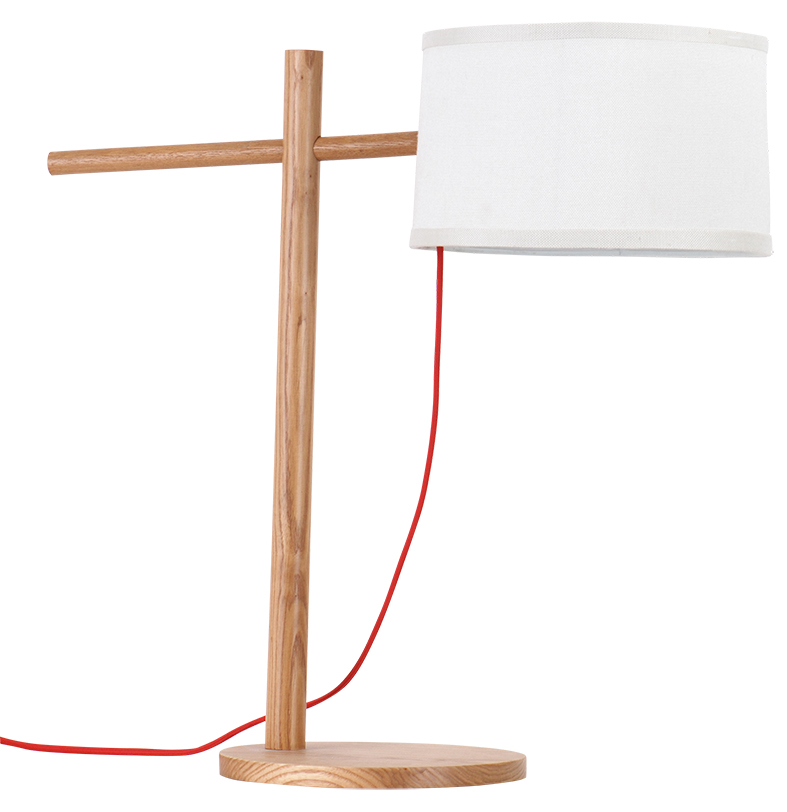 simple design desk reading wooden table lamp