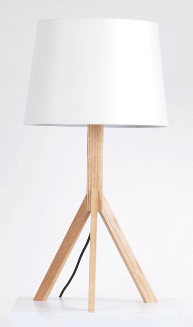 Modern Tripod wooden bed room desk lamp