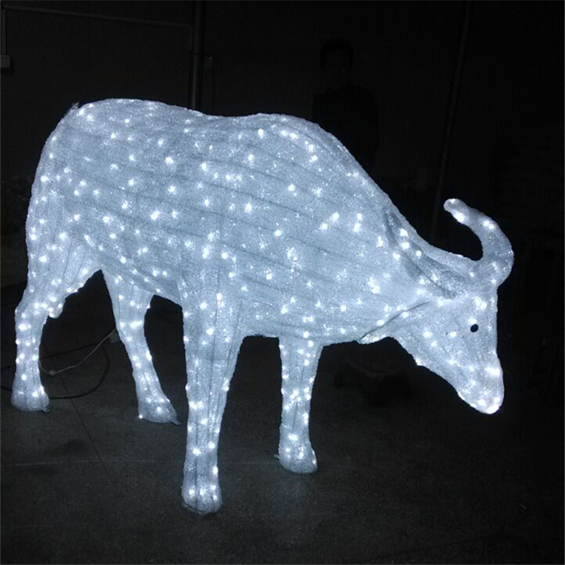  3D牛灯户外防雨 景观灯