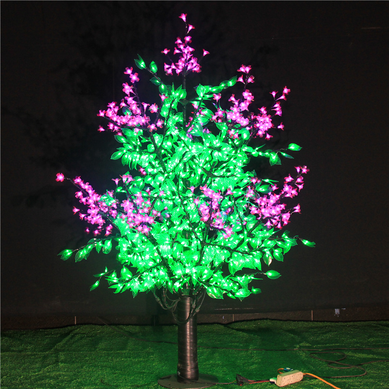 新款LED紫色丁香花小树灯LED树灯 公园发光树 质保两年led树灯