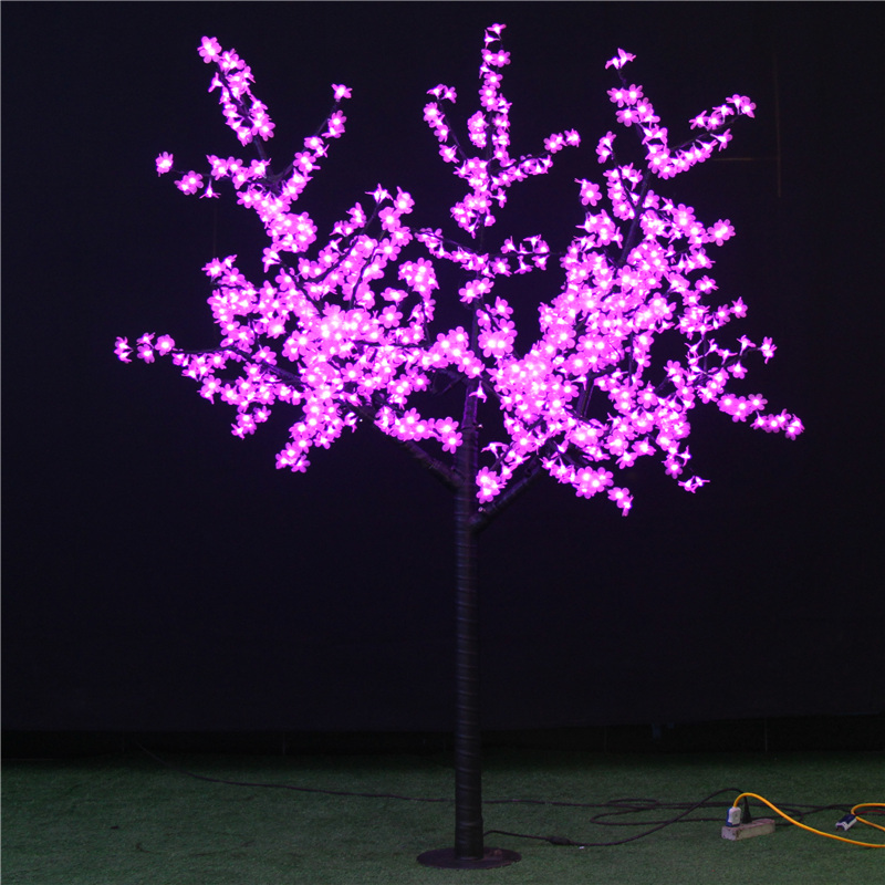 特价LED大樱花景观发光树灯 220V 2.5米高 户外防雨结构 质保两年