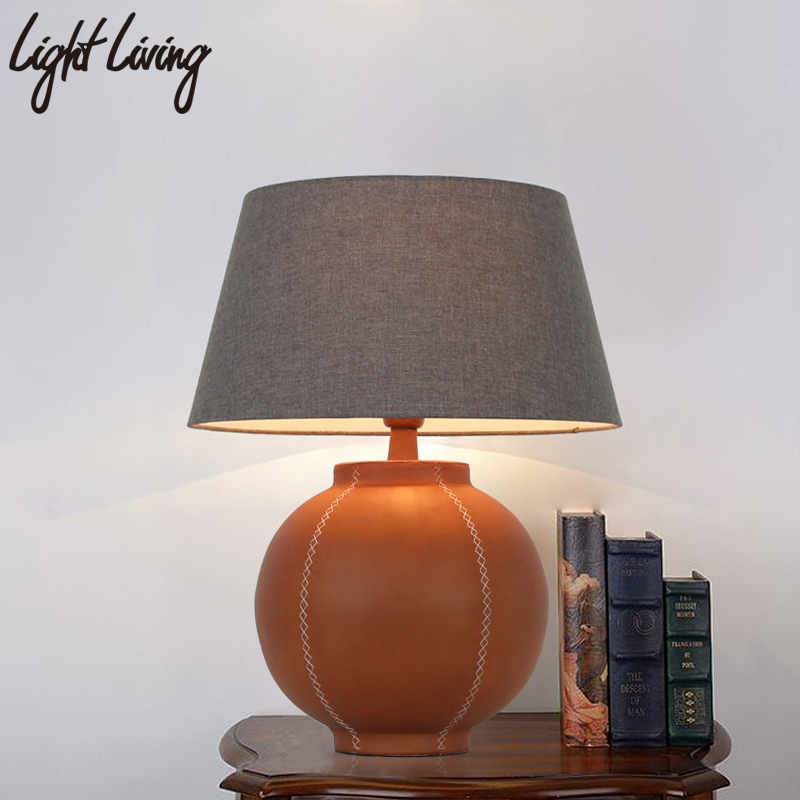 loft工业风复古灯具书房卧室床头书桌包皮车缝个性创意装饰台灯