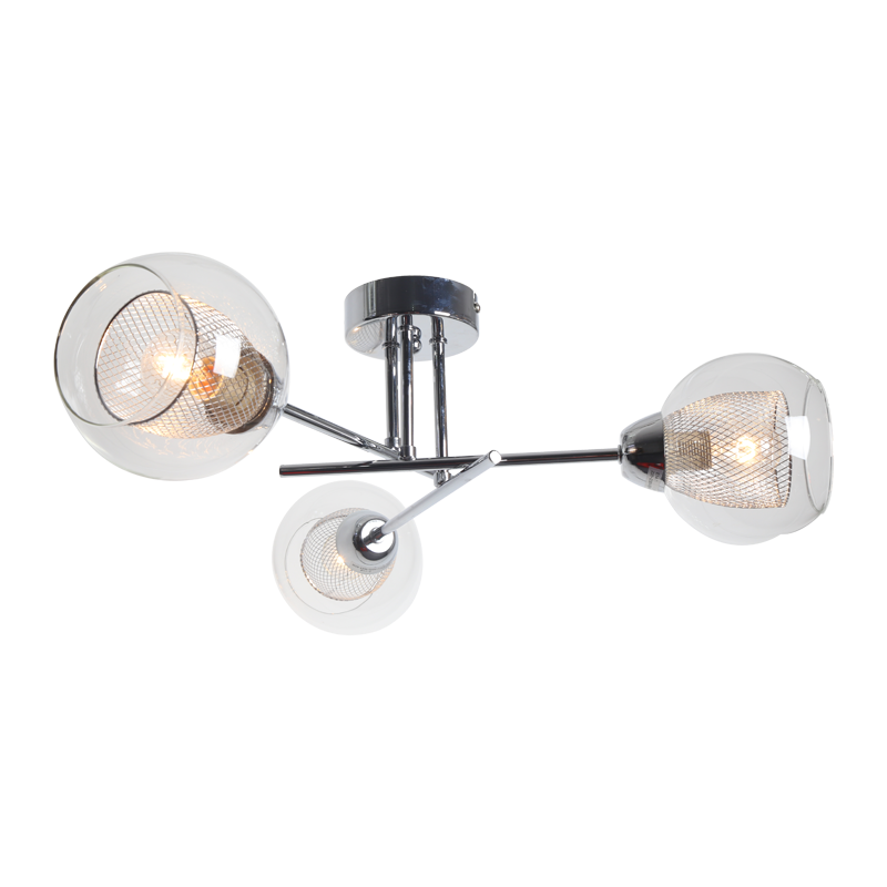 现代简约吊灯 创意个性玻璃灯罩客厅灯具 餐厅卧室设计师铁艺灯饰