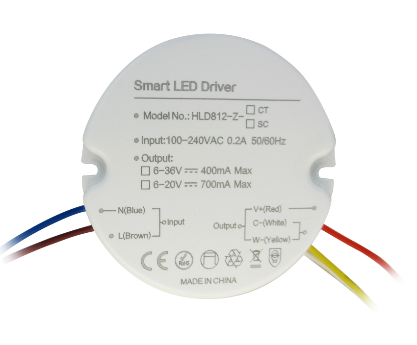 HLD812 zigbee 持调光调色（单色） 智能 LED 驱动电源