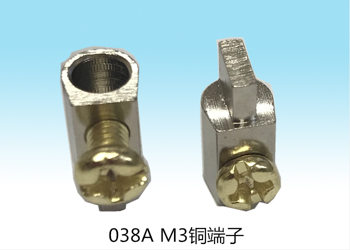  廠銷半圓接線銅柱 馬蹄形四方焊接銅端子 PCB開關電源接線柱038A-M3 可訂制各類銅端子現貨 