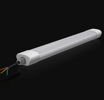 厂家直销新款三防灯外壳套件一体化支架灯防水IP66全塑双色灯管 