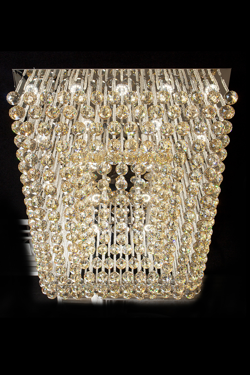 现代简约水晶灯长方形客厅灯led吸顶灯卧室灯餐厅灯具