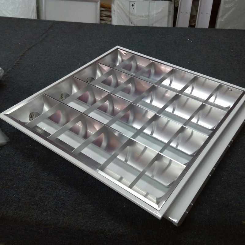 办公室格栅灯盘420w暗装哑光铝