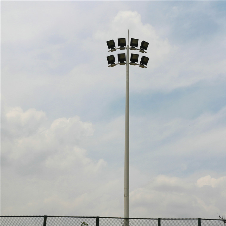 广州足球场高杆灯定制 广场照明20米灯杆 照明灯杆厂家直销