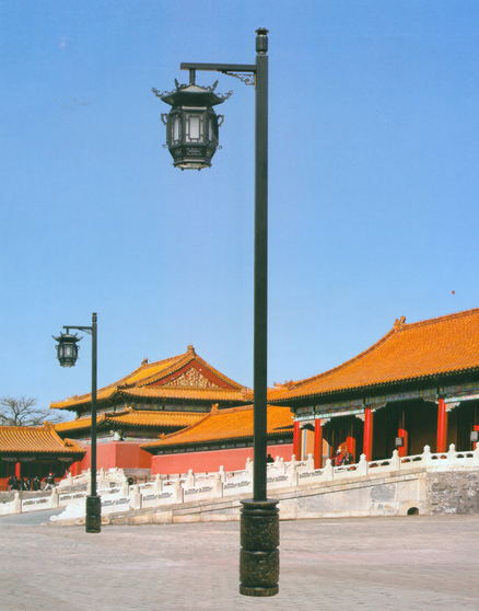 威牌路灯中式庭院灯厂家直销中国风檀灯头方管中式路灯